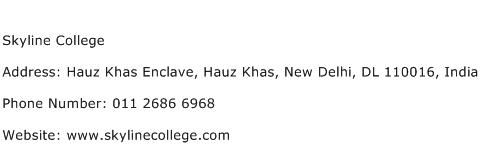 Skyline College Address Contact Number