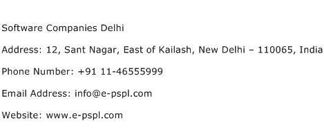 Software Companies Delhi Address Contact Number