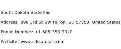 South Dakota State Fair Address Contact Number