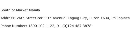 South of Market Manila Address Contact Number