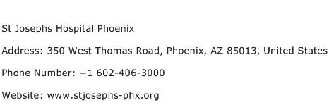 St Josephs Hospital Phoenix Address Contact Number