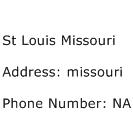 St Louis Missouri Address Contact Number
