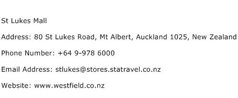 St Lukes Mall Address Contact Number