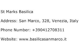 St Marks Basilica Address Contact Number