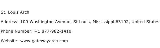 St. Louis Arch Address Contact Number