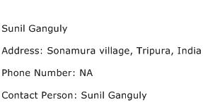 Sunil Ganguly Address Contact Number