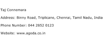 Taj Connemara Address Contact Number