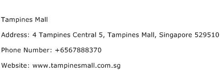 Tampines Mall Address Contact Number