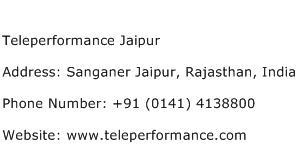 Teleperformance Jaipur Address, Contact Number of Teleperformance Jaipur