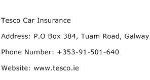 Tesco Car Insurance Address Contact Number