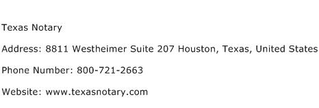 Texas Notary Address Contact Number