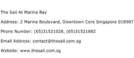 The Sail At Marina Bay Address Contact Number