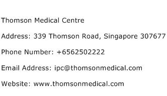 Thomson Medical Centre Address Contact Number