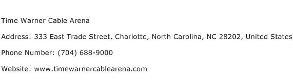 Time Warner Cable Arena Address Contact Number
