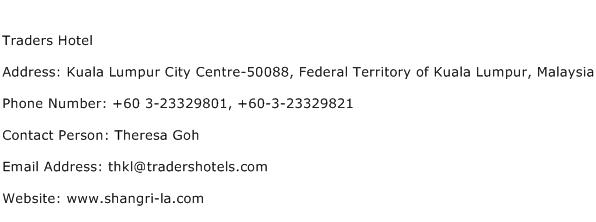 Traders Hotel Address Contact Number