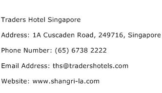 Traders Hotel Singapore Address Contact Number