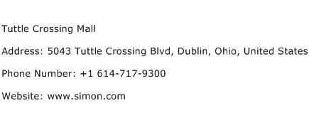 Tuttle Crossing Mall Address Contact Number
