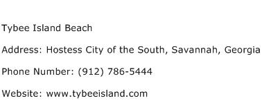 Tybee Island Beach Address Contact Number