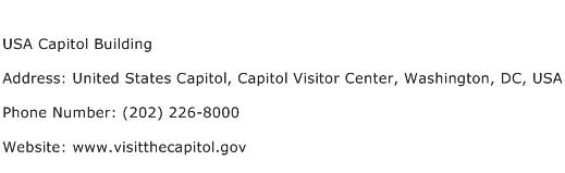 USA Capitol Building Address Contact Number