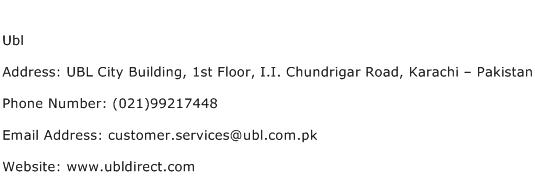 Ubl Address Contact Number