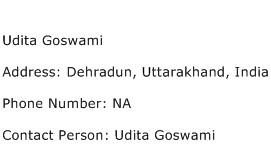Udita Goswami Address Contact Number
