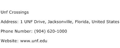 Unf Crossings Address Contact Number