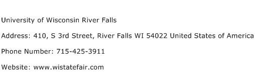 University of Wisconsin River Falls Address Contact Number