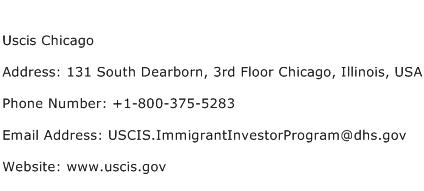 Uscis Chicago Address Contact Number