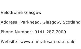 Velodrome Glasgow Address Contact Number