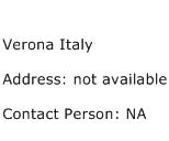 Verona Italy Address Contact Number