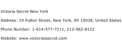 Victoria Secret New York Address Contact Number
