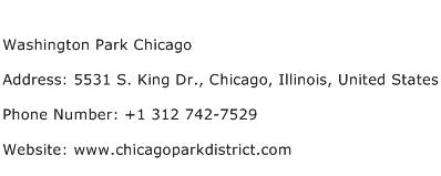 Washington Park Chicago Address Contact Number