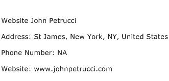 Website John Petrucci Address Contact Number