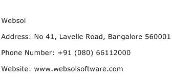 Websol Address Contact Number