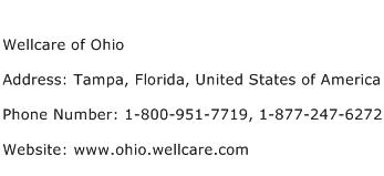 Wellcare of Ohio Address Contact Number