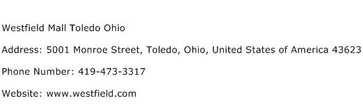 Westfield Mall Toledo Ohio Address Contact Number
