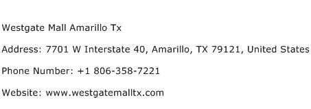Westgate Mall Amarillo Tx Address Contact Number