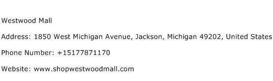 Westwood Mall Address Contact Number