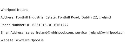 Whirlpool Ireland Address Contact Number