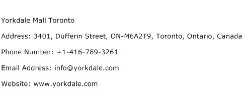 Yorkdale Mall Toronto Address Contact Number